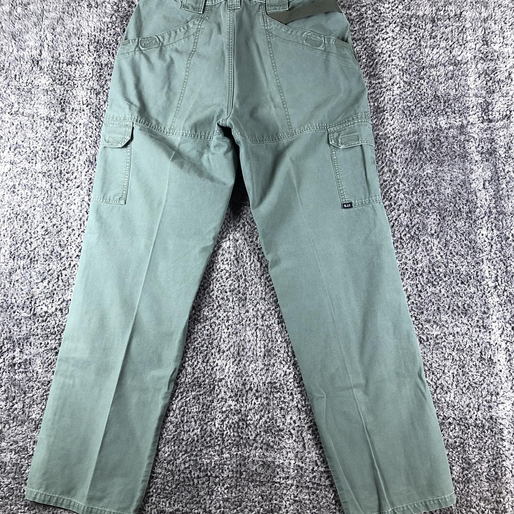 5.11 Tactical Cargo Pants Mens 32x32 Green Canvas‎ Relaxed Fit Workwear Outdoor
